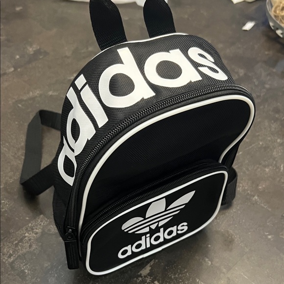 Adidas Black and White Mini Backpack - Picture 2 of 4
